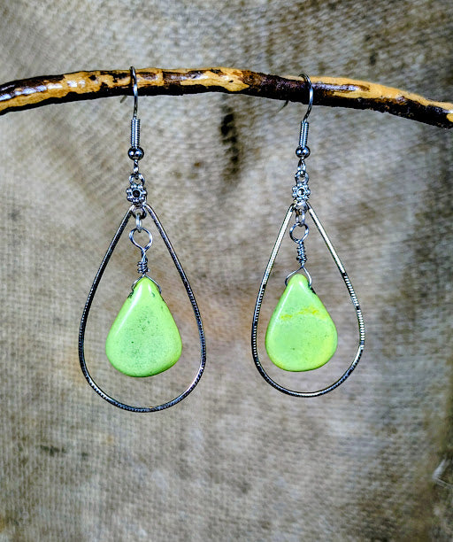 "Lemon" Magnesite Earrings image 2