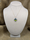 Colorful Pottery Stone Necklace image 0
