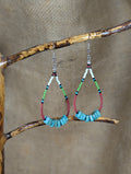 Beaded Turquoise Earrings image 0
