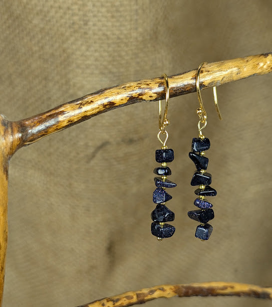 Blue Goldstone Earrings image 3