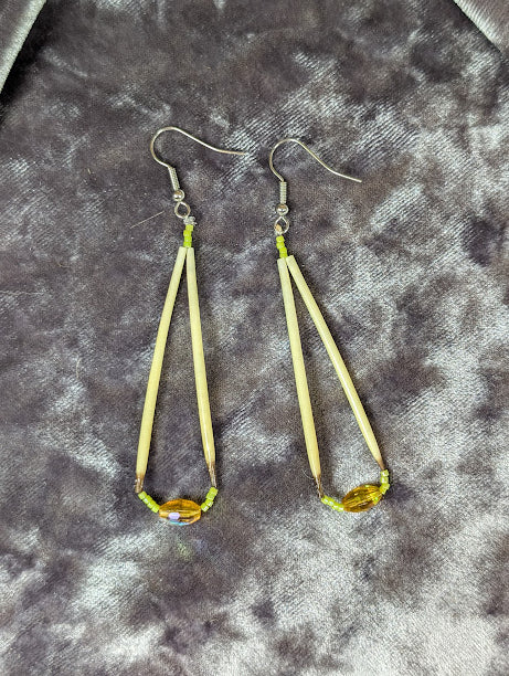 Porcupine and Bead Earrings image 2