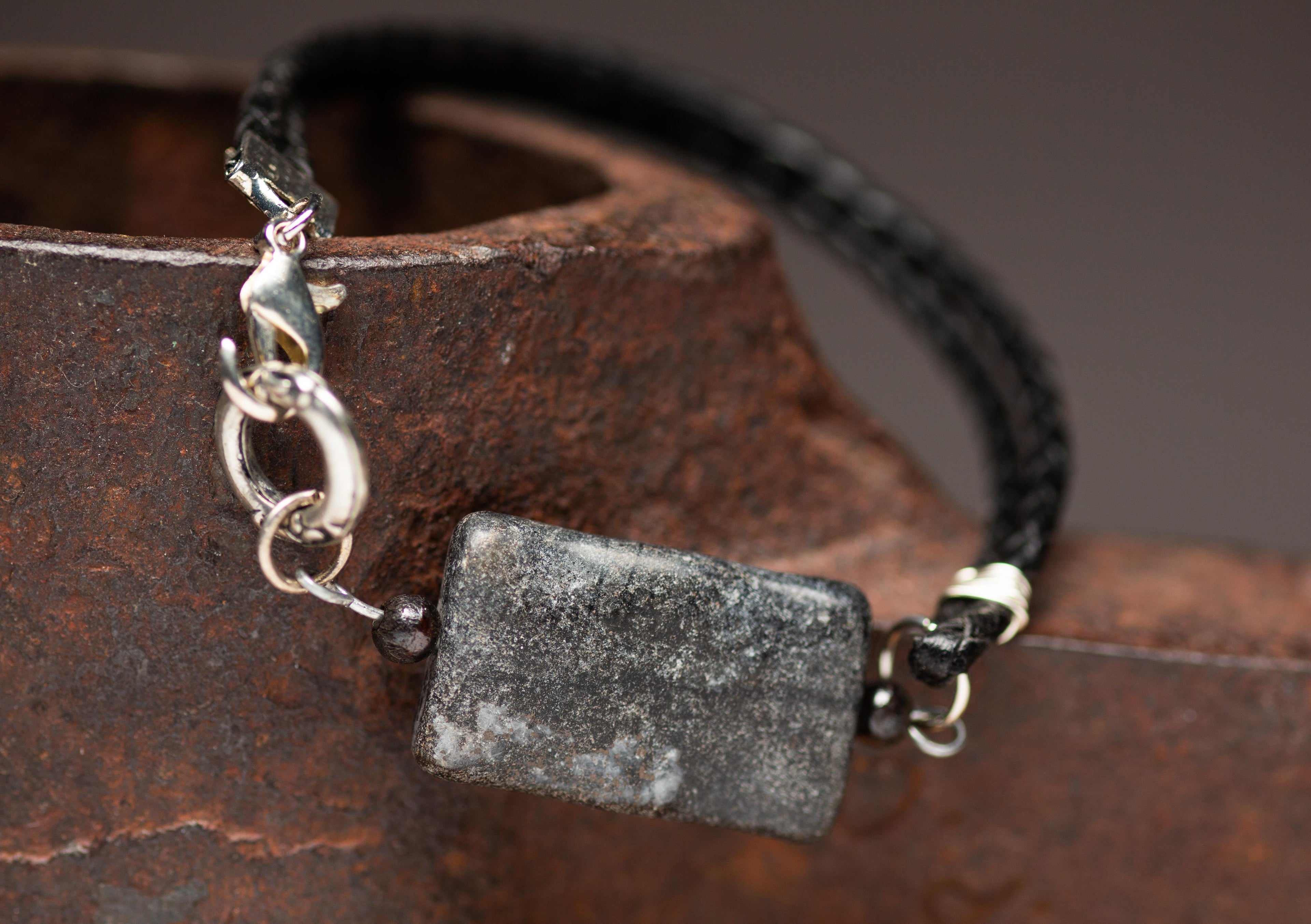 Gray Stone Bracelet image 1