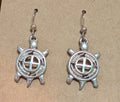 Sterling Silver Cast Turtle Earrings image 0