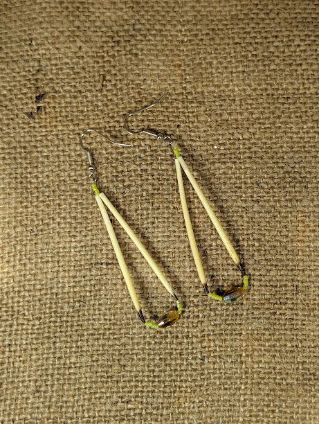 Porcupine and Bead Earrings image 1