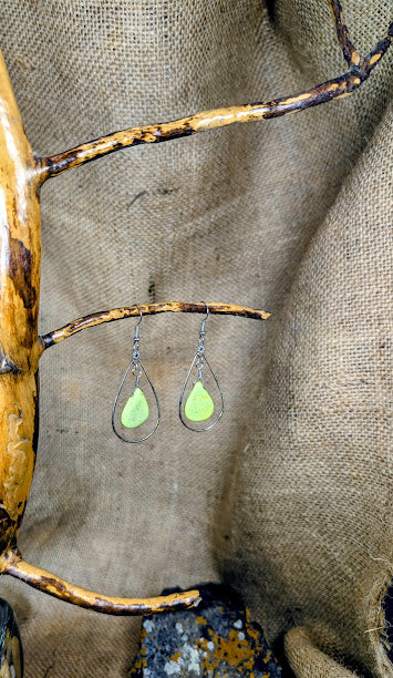 "Lemon" Magnesite Earrings image 1