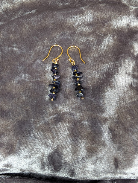 Blue Goldstone Earrings image 1