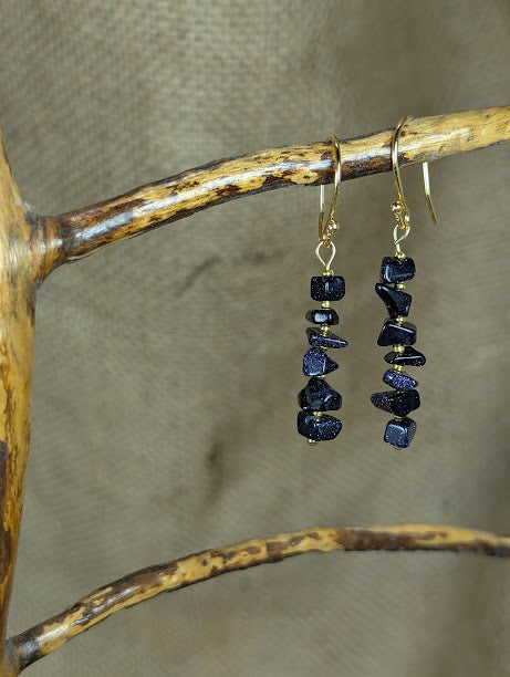 Blue Goldstone Earrings image 2