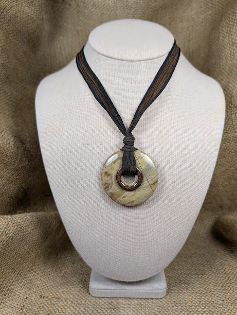 Jasper w/Waterbird Necklace image 0